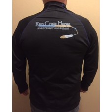 Men's 1/4 Zip Pullover- Black and Blue