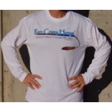 Run Crazy Horse White Long Sleeve Tech Shirt