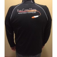 RCH Men's 1/4 Zip Pullover Black with Orange